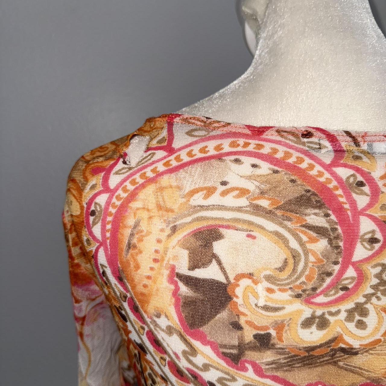 Cache Women's Blouse - Orange/Multi - M – Cache P… - image 4