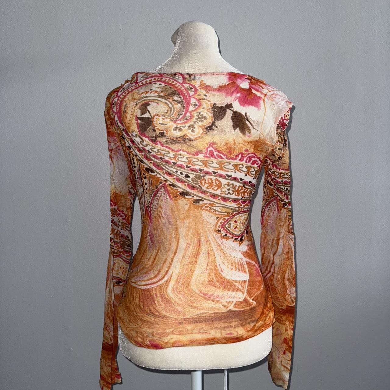 Cache Women's Blouse - Orange/Multi - M – Cache P… - image 2