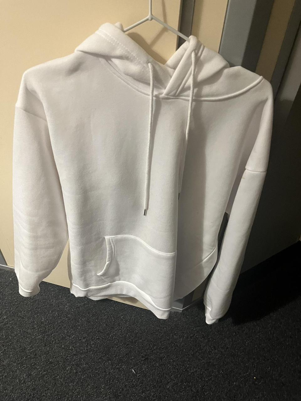 white hoodie! - Depop