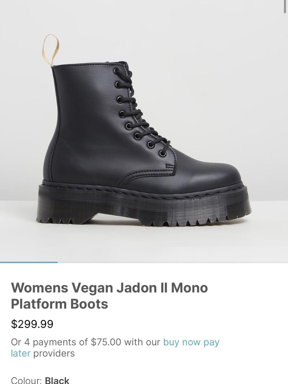 Dr martens Women s vegan jadon mono platform boots. Depop