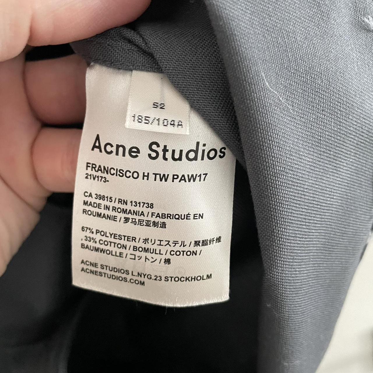 Acne studios grey work shirt size 50 , Large , Only...