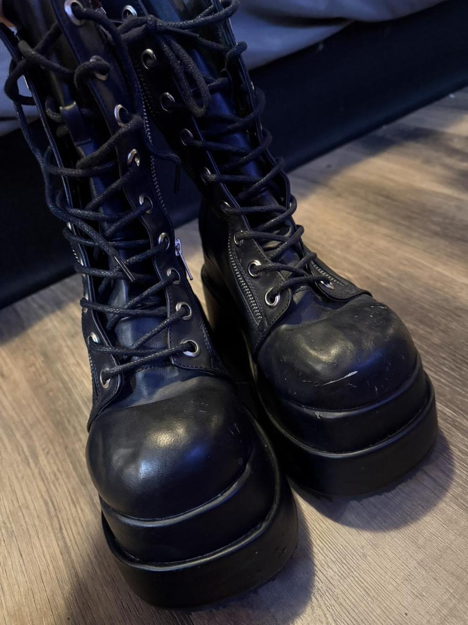 Demonia Women's Platform Boots - Black - US 8 – D… - image 1