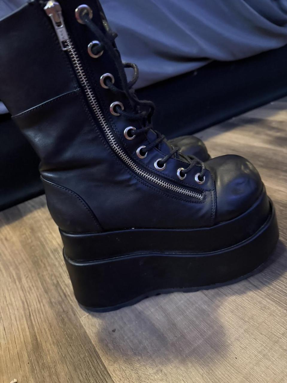 Demonia Women's Platform Boots - Black - US 8 – D… - image 2