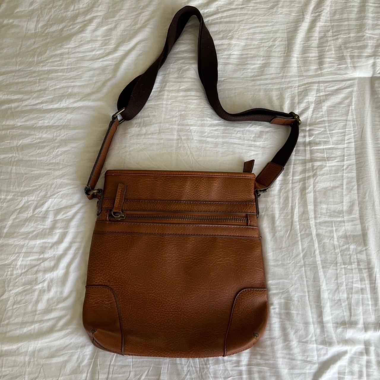 Brown aldo messenger bag - Depop