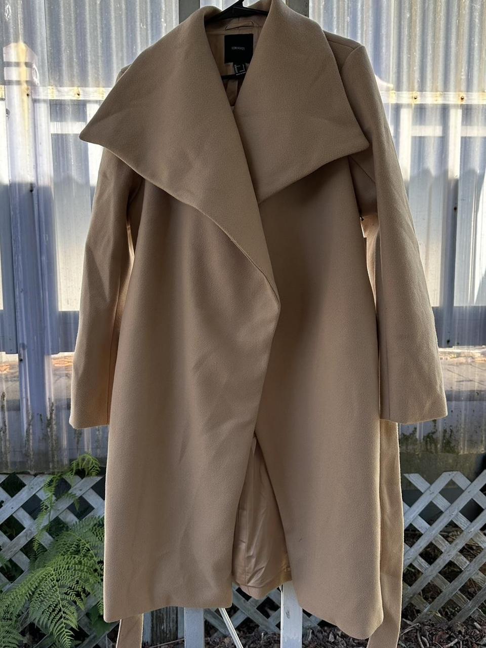 Forever 21 tan coat best sale