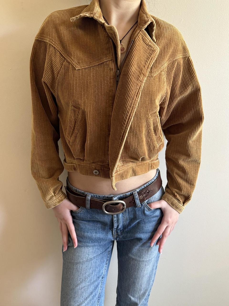 Brandy Melville Women's Jacket Brown/Tan One size – Brandy