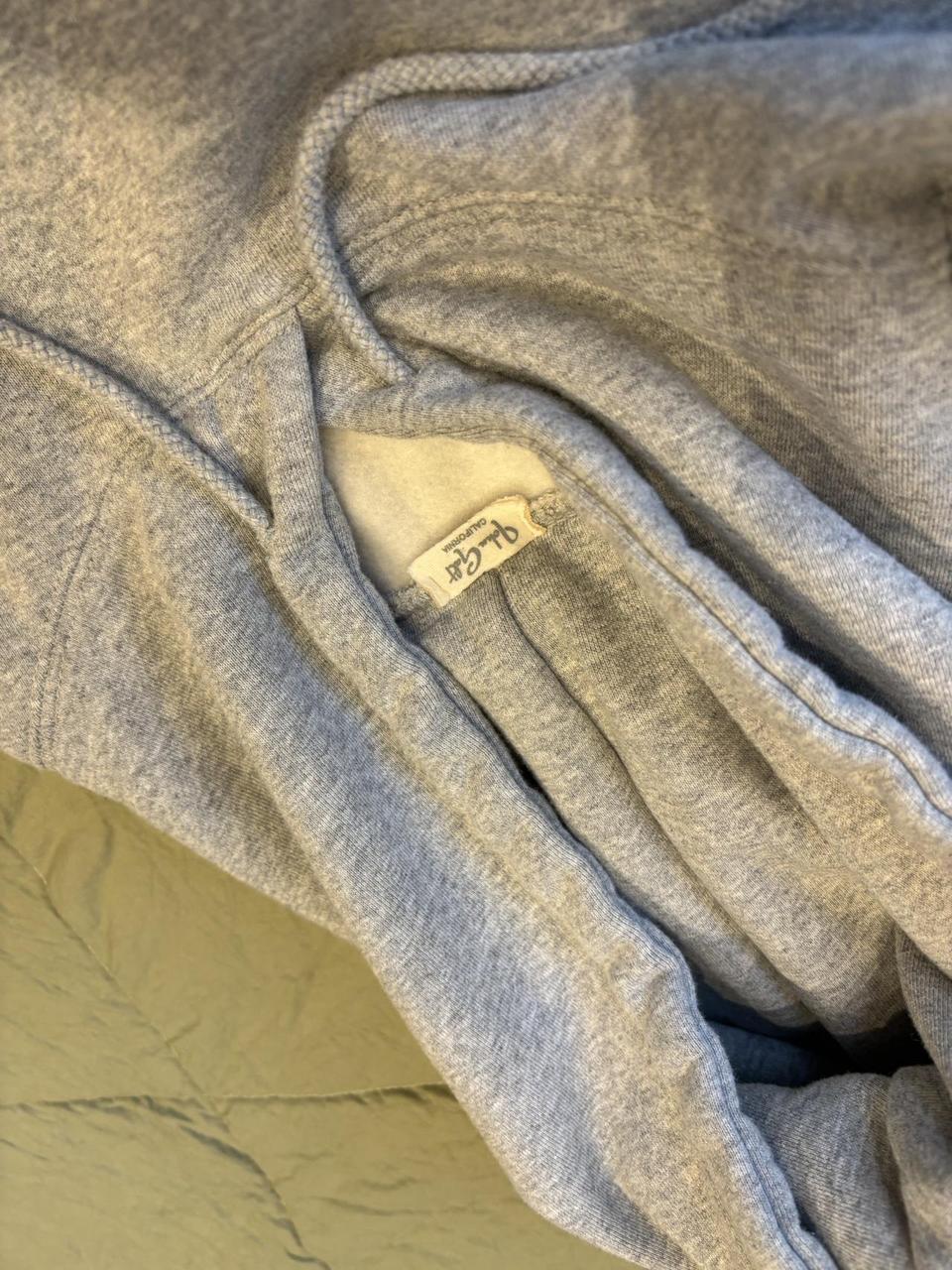 Brandy Melville oversized hoodie Grey hoodie with... - Depop