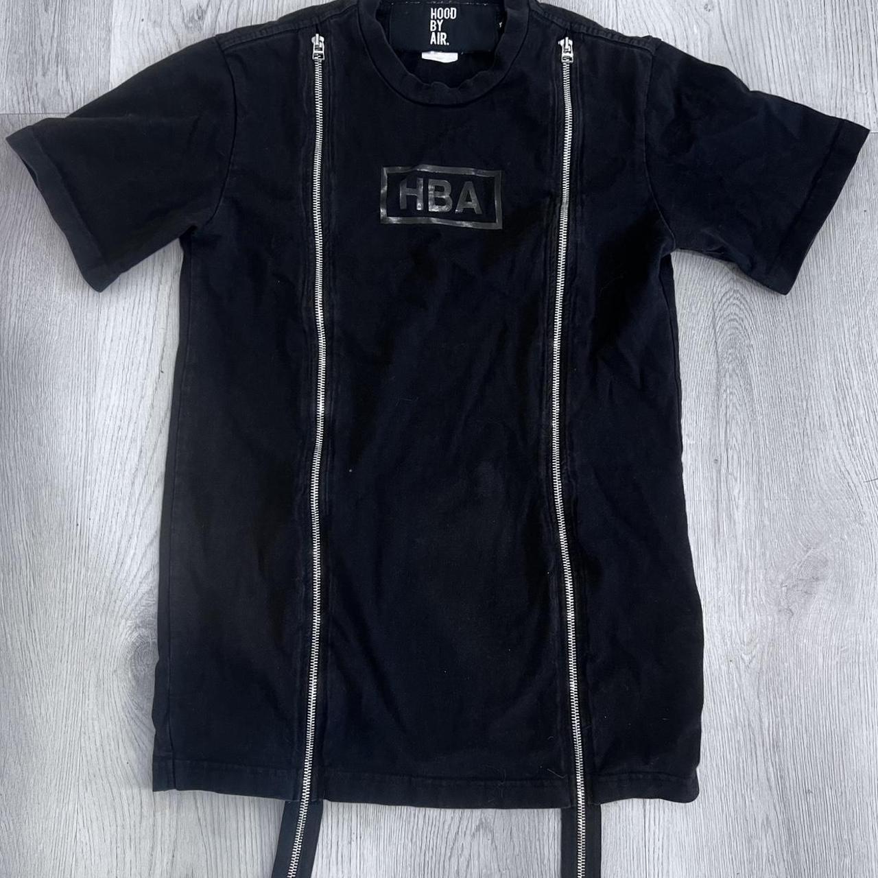 black hba shirt w zippers