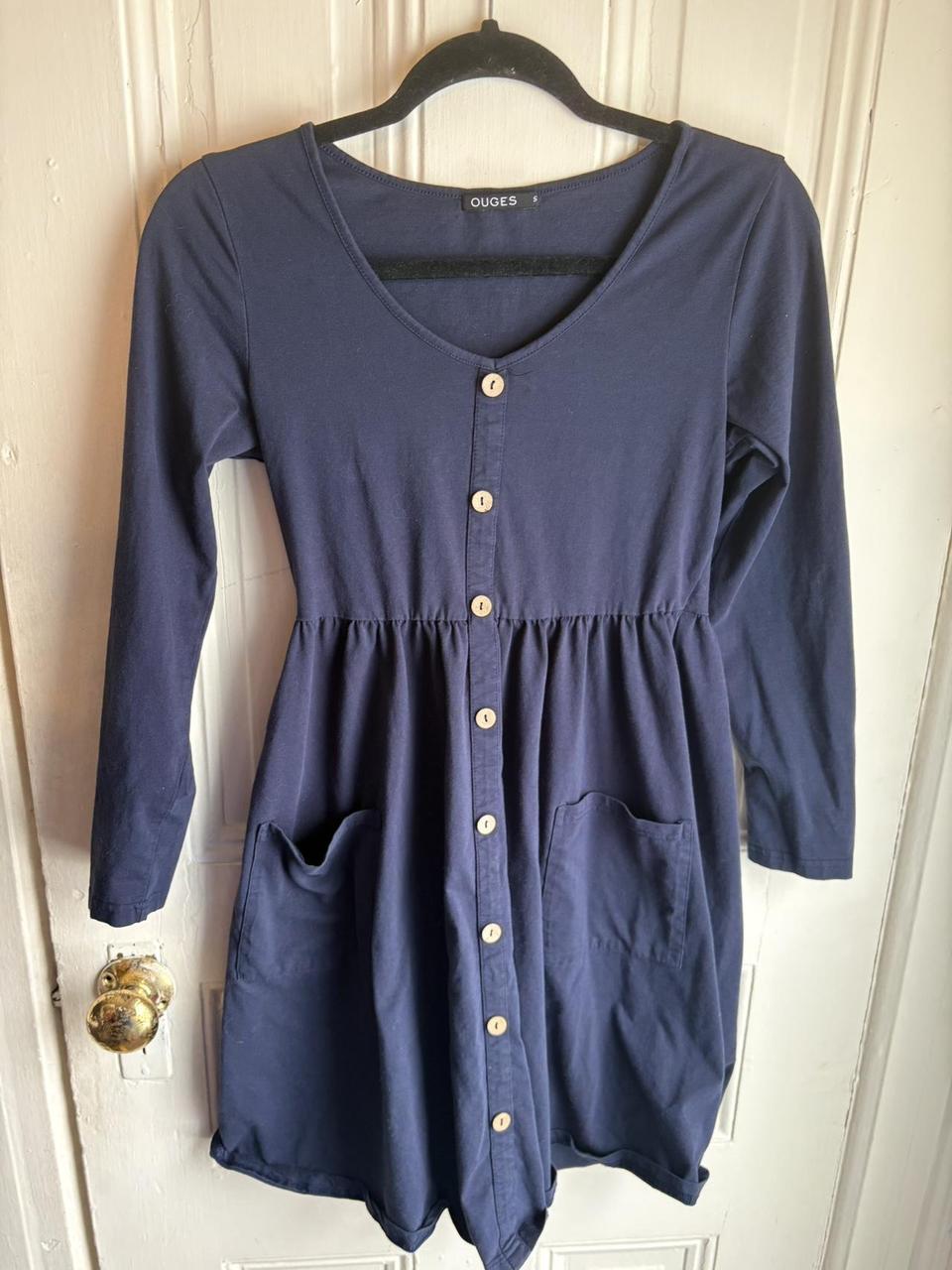 Women's Babydoll Dress - Navy/Blue - S – Ouges na… - image 1