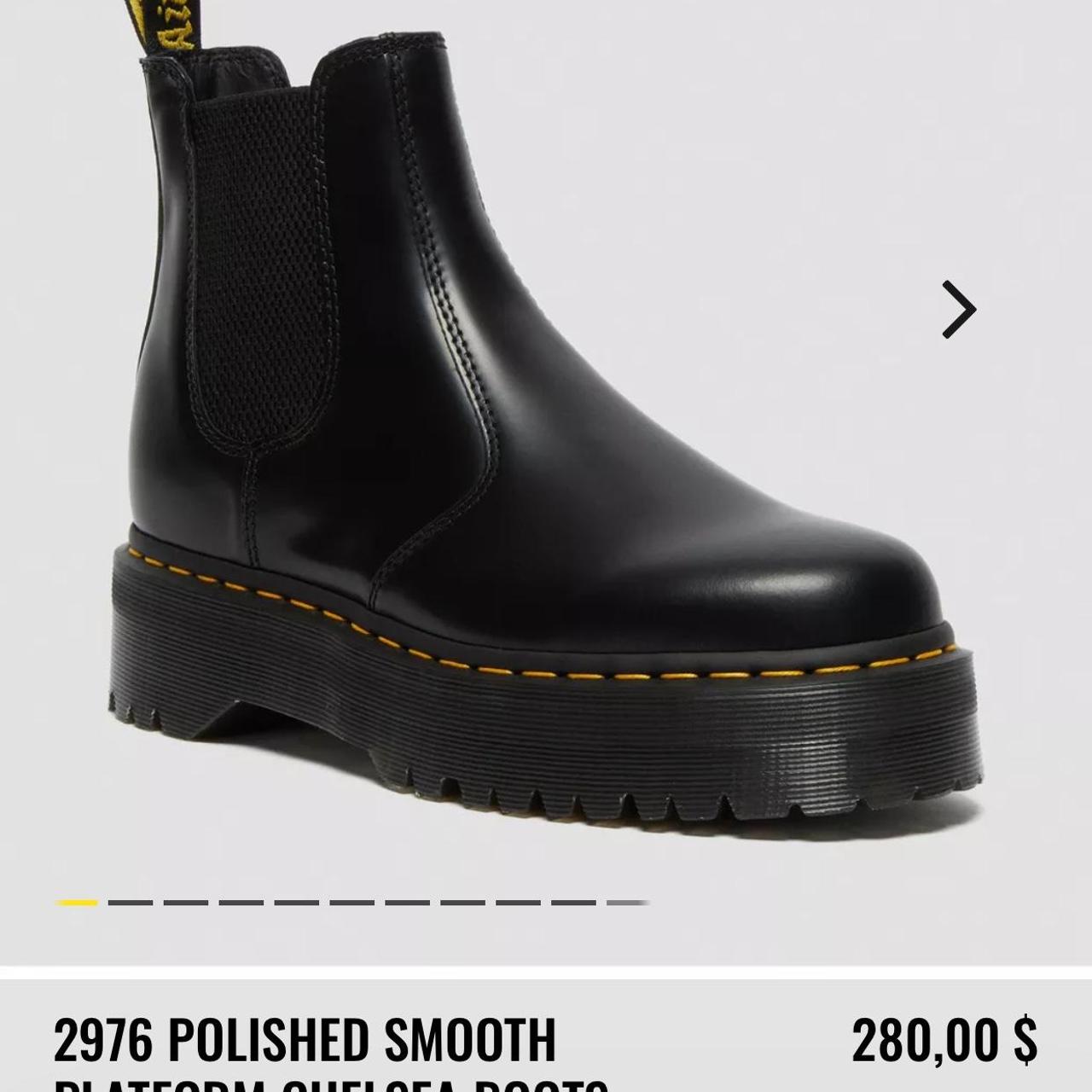 Size doc marten platform Chelsea boots, worn once!!