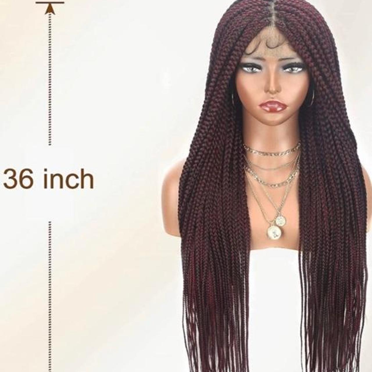  Alebery 36 Full Lace Knotless Box Braided Wigs for