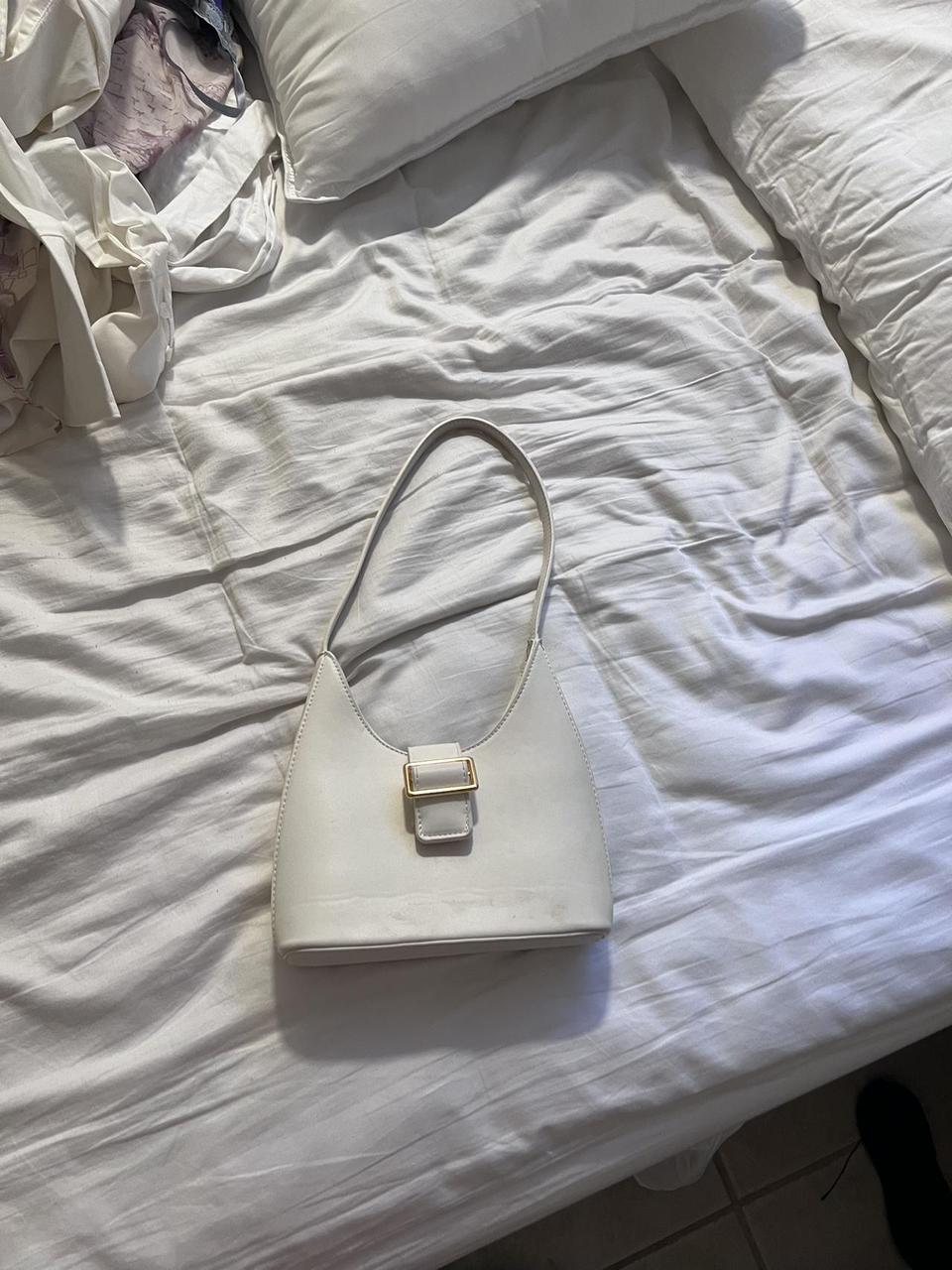 White Brandy Melville white shoulder purse - Depop