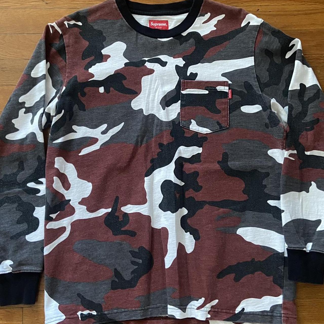 Long Sleeve Men's Red Camouflage T-shirt NORMA® Dedicated