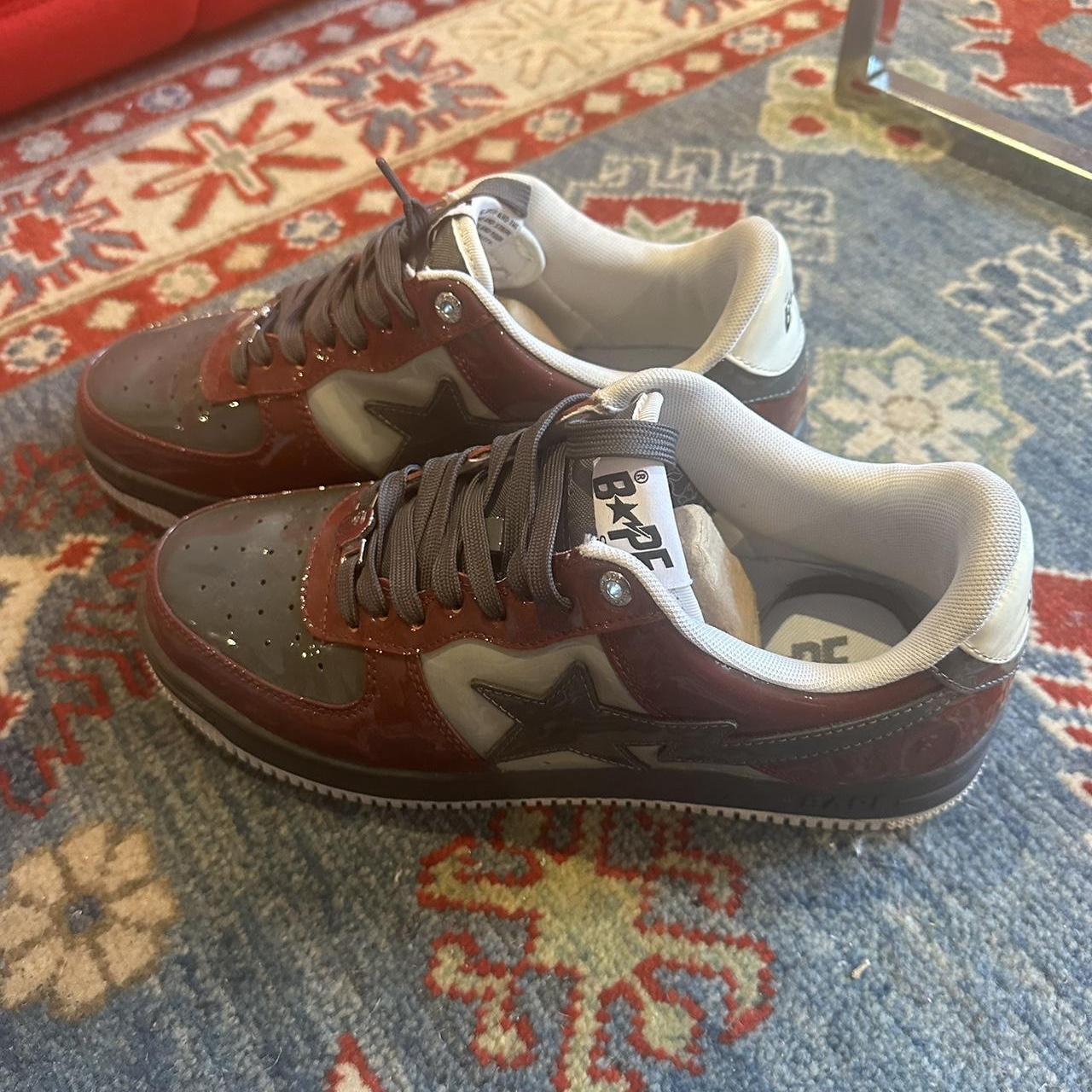 Brown Woodland Bapestas AUTHENTIC APE BAPE BAPE STA #2 GRAY RED