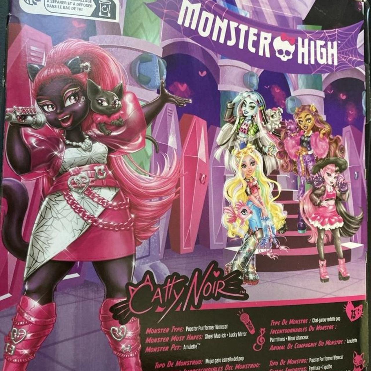 Monster High Catty Noir Fashion Doll with Pet Cat... | Depop, image size:1280x1280