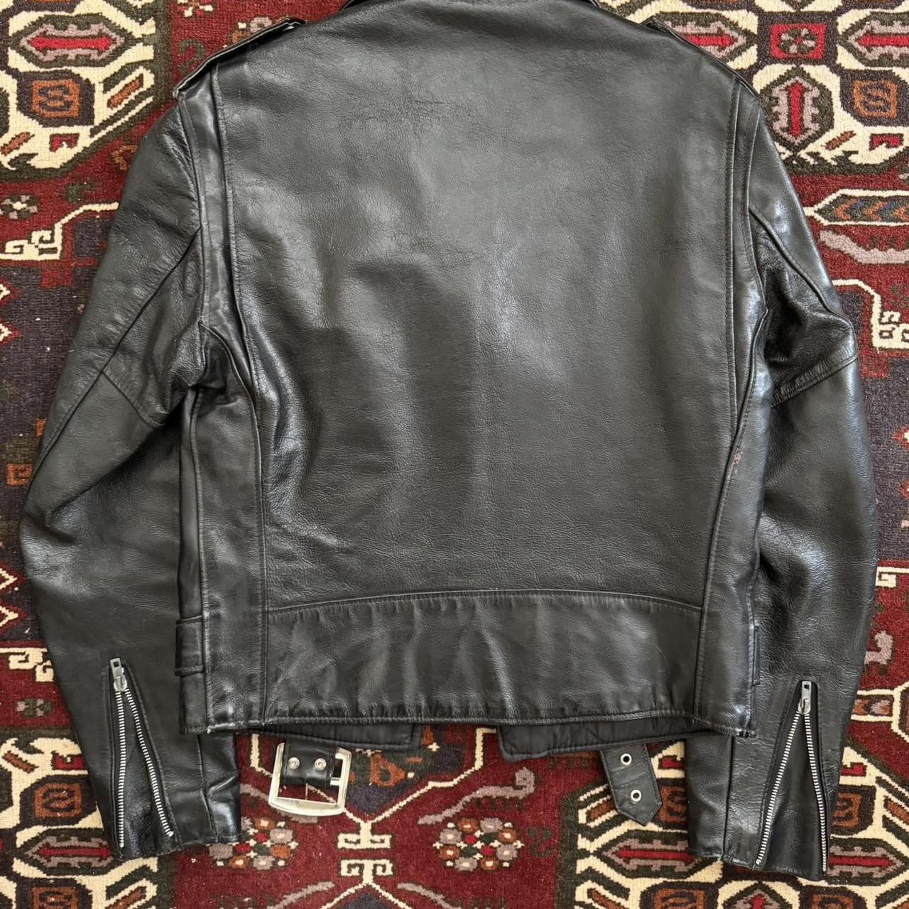 JCrew Stockton Black Racer Leather Jacket, size | Depop