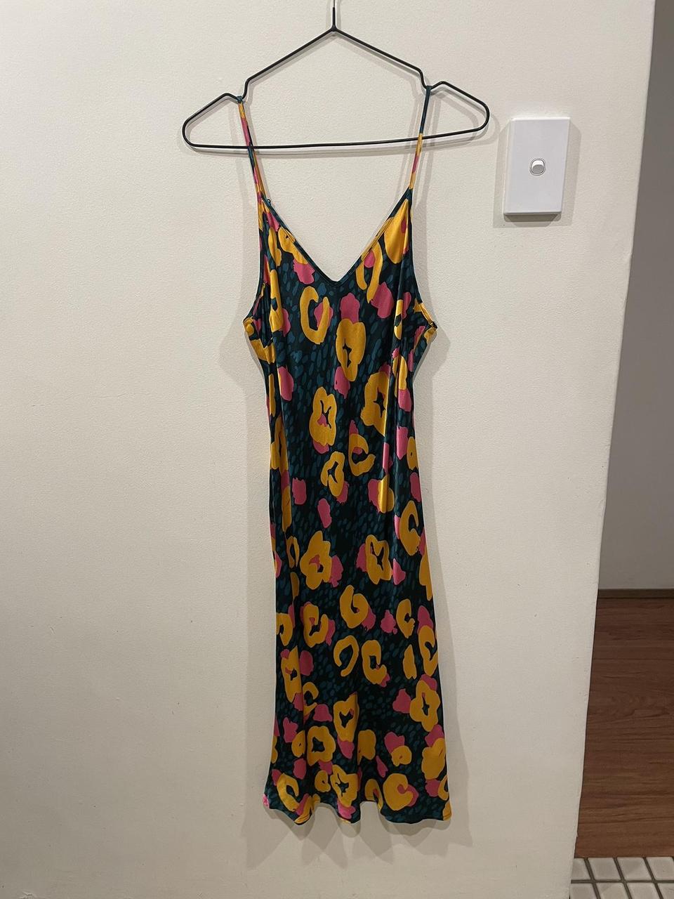 Gorman Leopard Lemonade Slip Dress size 6 summer. Depop