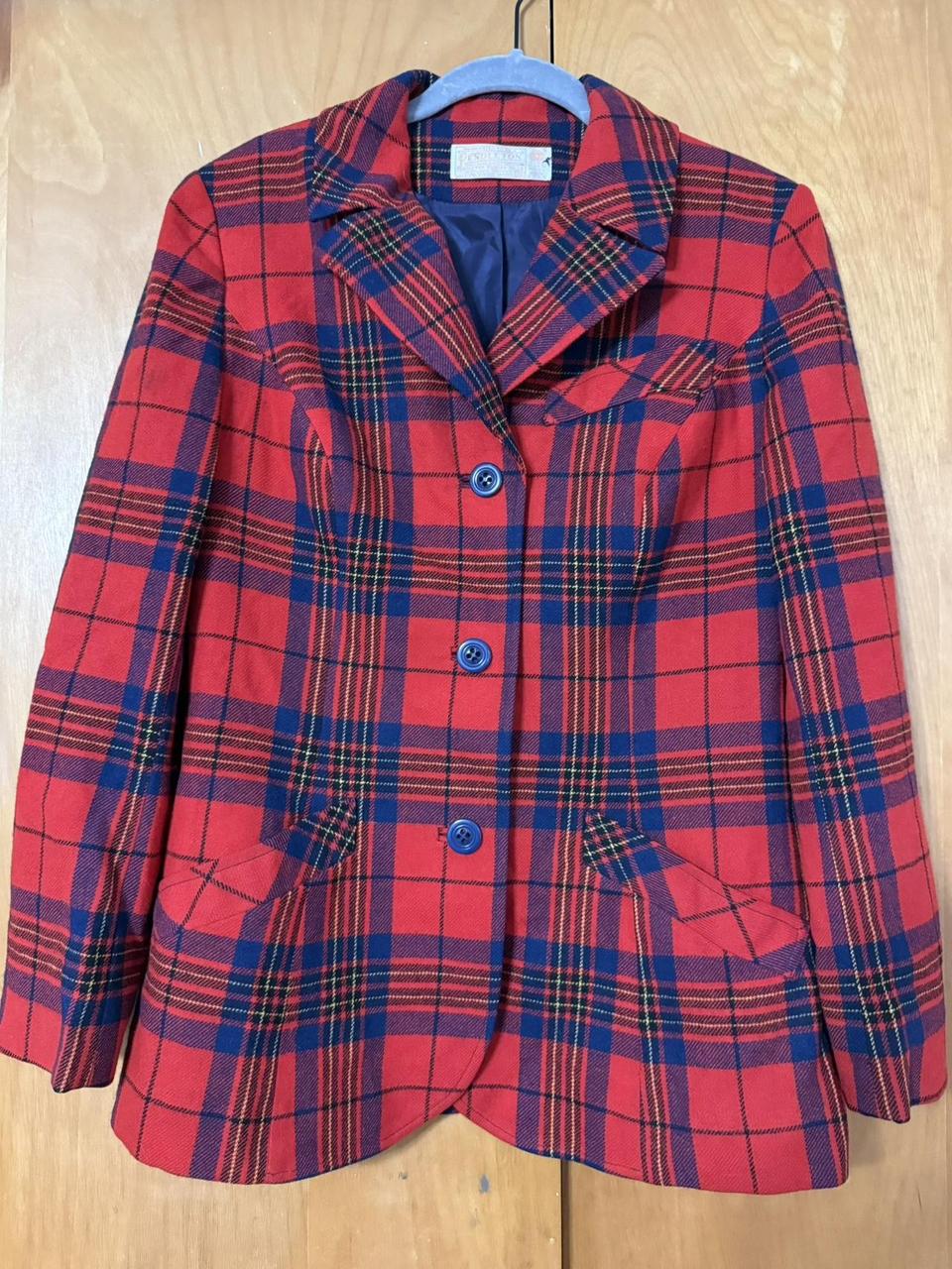 Pendleton Women's Blazer Jacket - Red/Multi - M –… - image 1