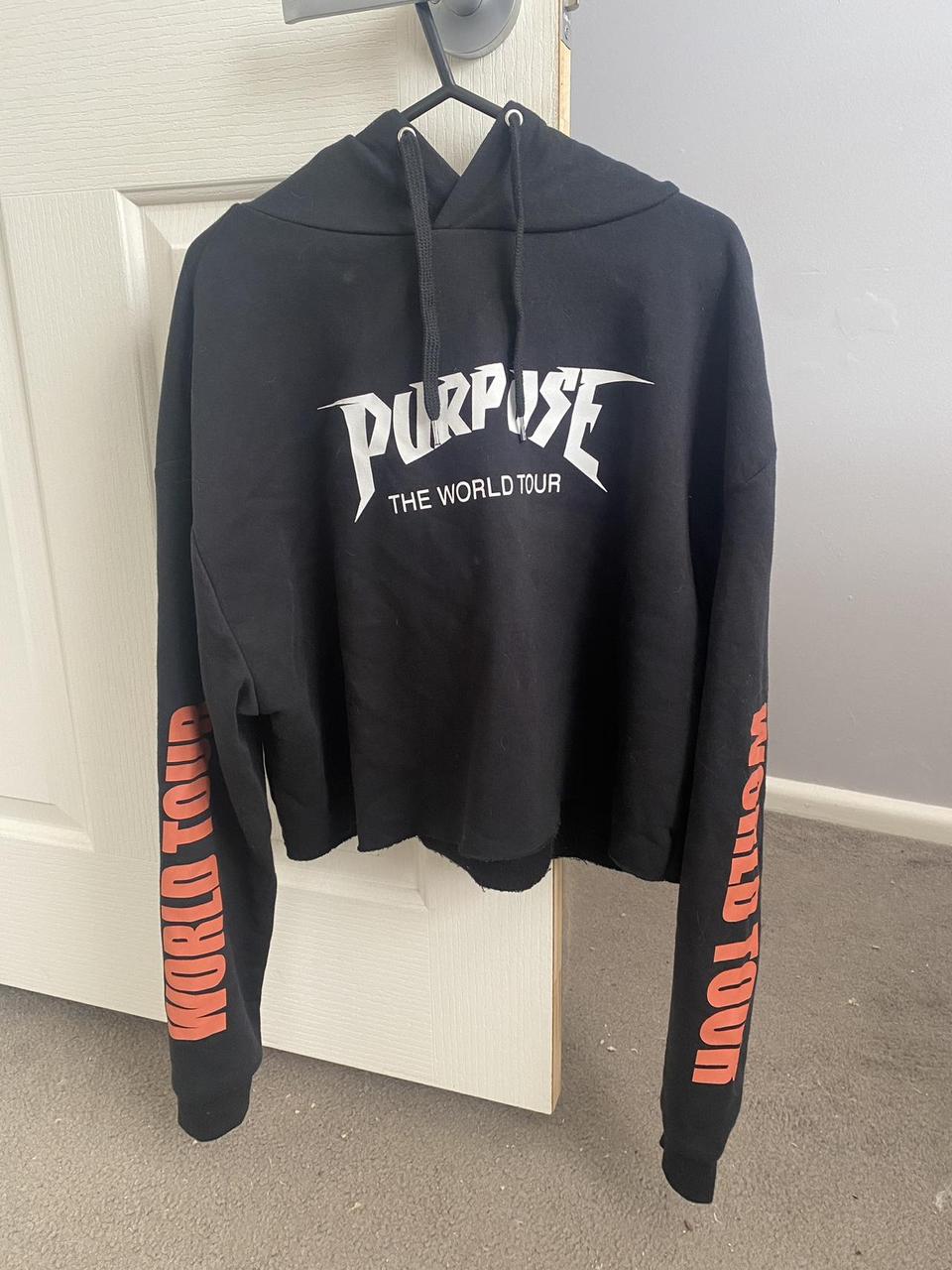 Justin Bieber Purpose world tour cropped jumper - Depop