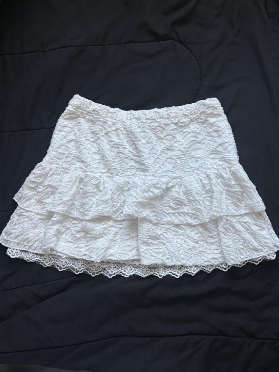 Preloved Women's Lace Skirt - White - S – White l… - image 1
