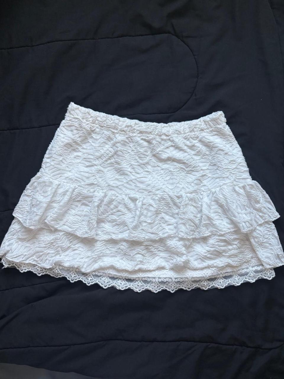 Preloved Women's Lace Skirt - White - S – White l… - image 2