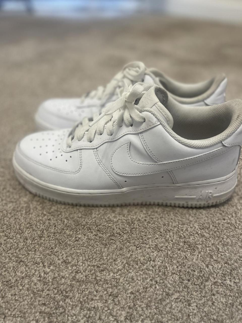 White Nike Air Force 1 size: UK8.5 #nike #airforce... - Depop