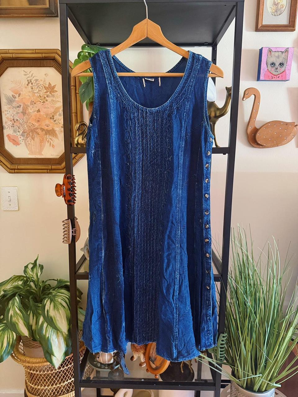 American Vintage Women's Dress - Blue/Navy - One … - image 4