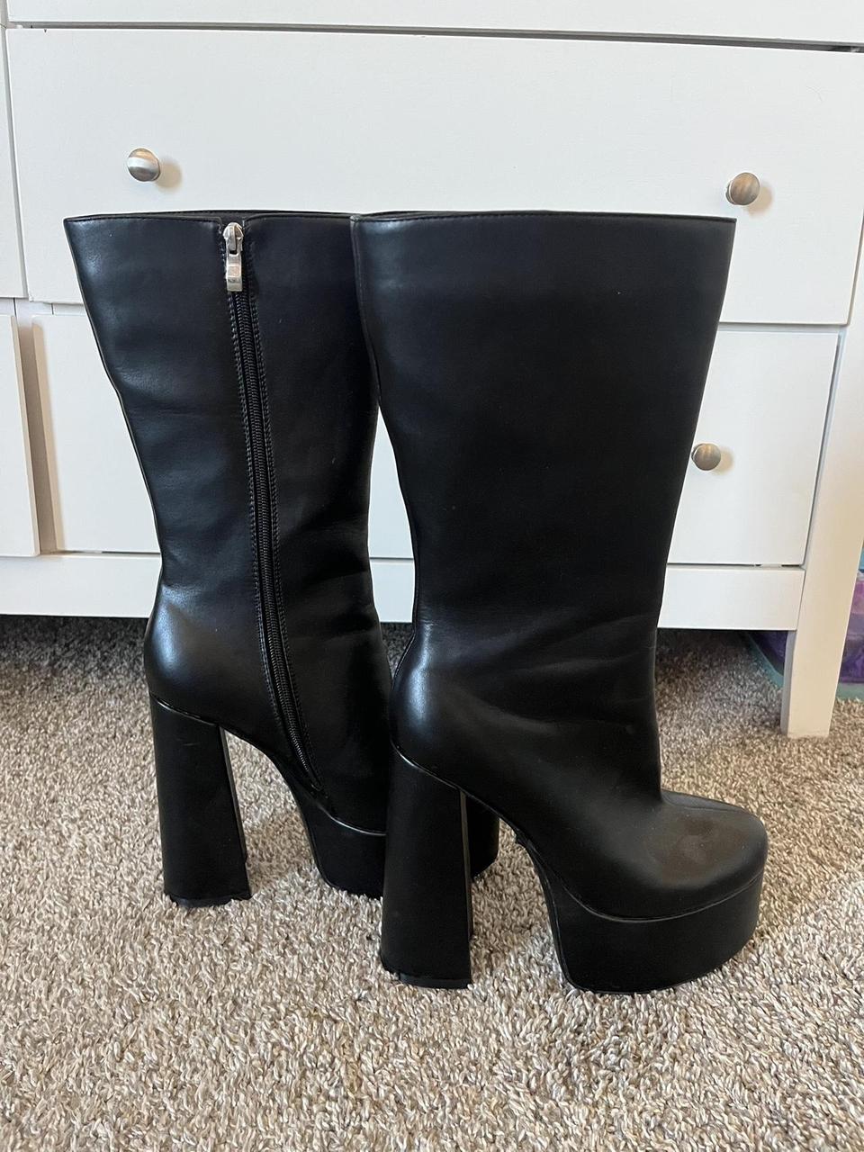 Platform black gogo boots Send offers Originally