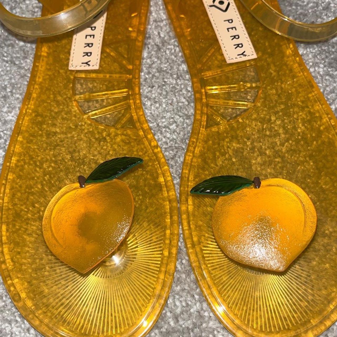 Katy Perry Jelly Peach Orange Sandals These Katy Depop