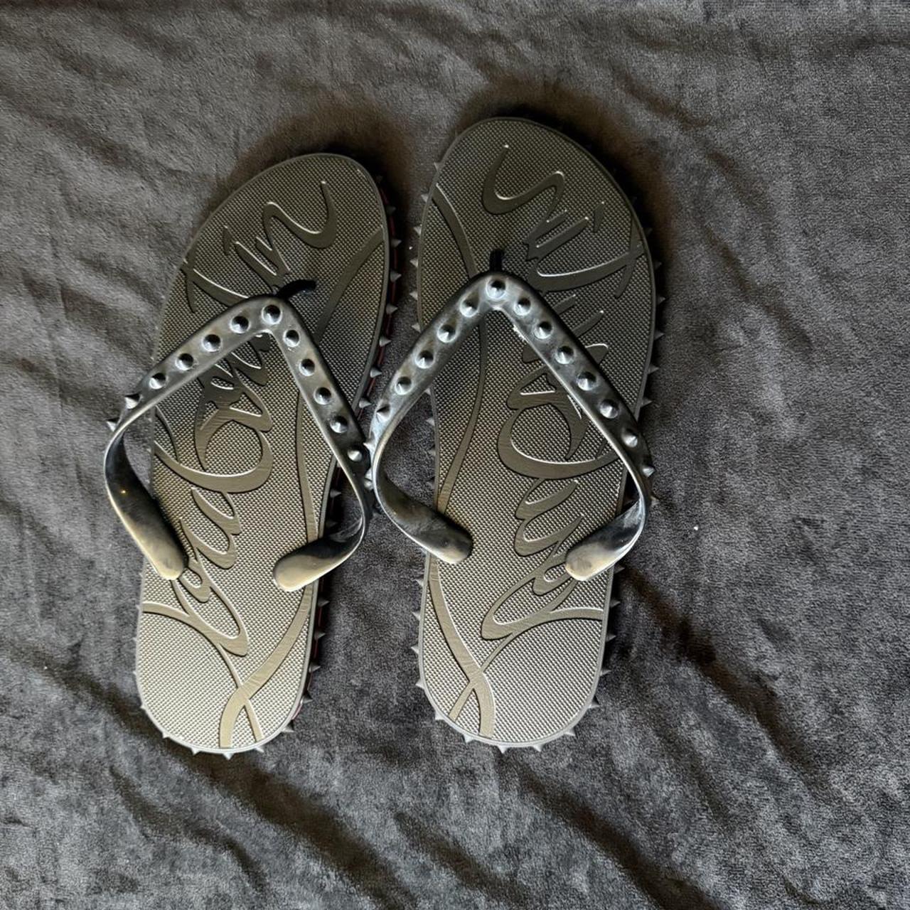 Soul women's black and grey flipflops