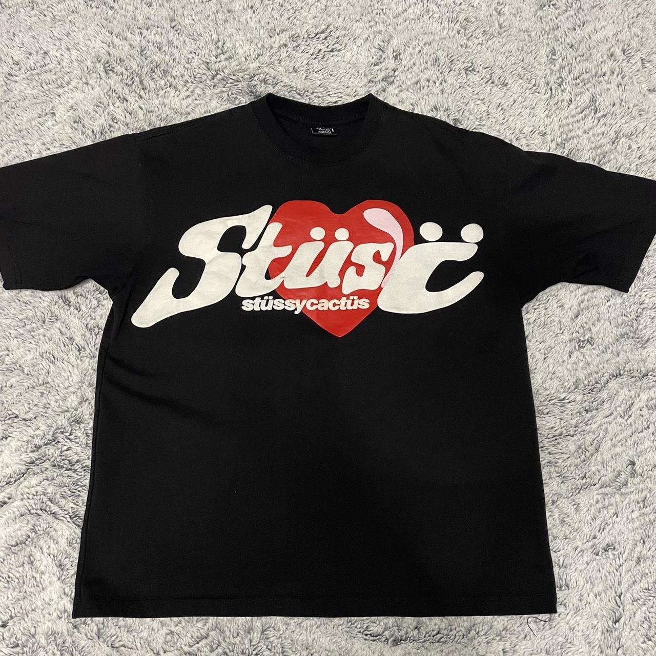Buy Stussy Stock Heart Tee 'Black' - 1904922 BLAC | GOAT