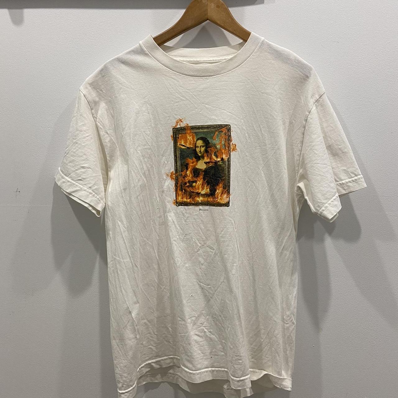 Pleasures Mona Lisa tee size medium white Few Depop