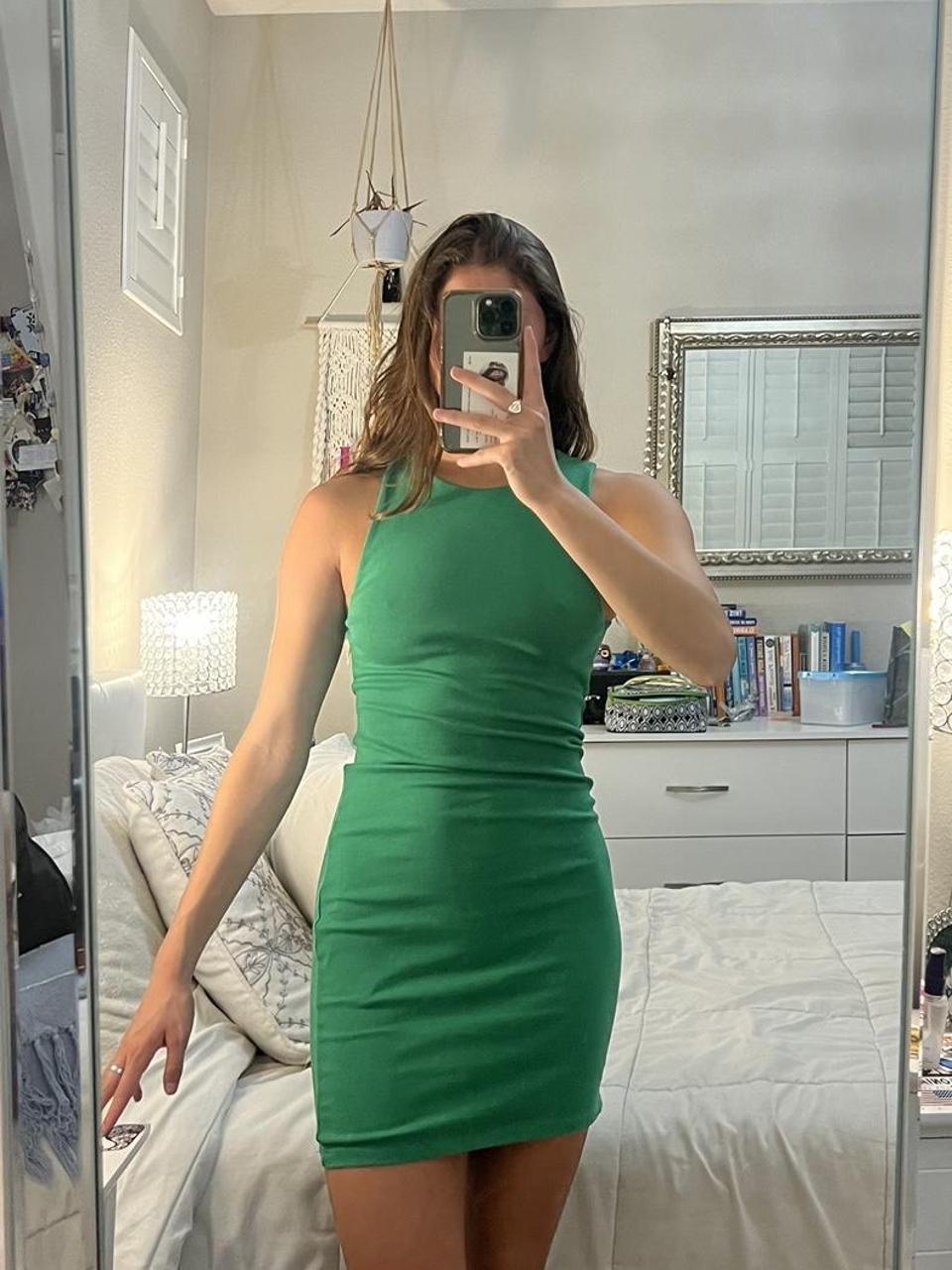 Kelly green bodycon dress hotsell