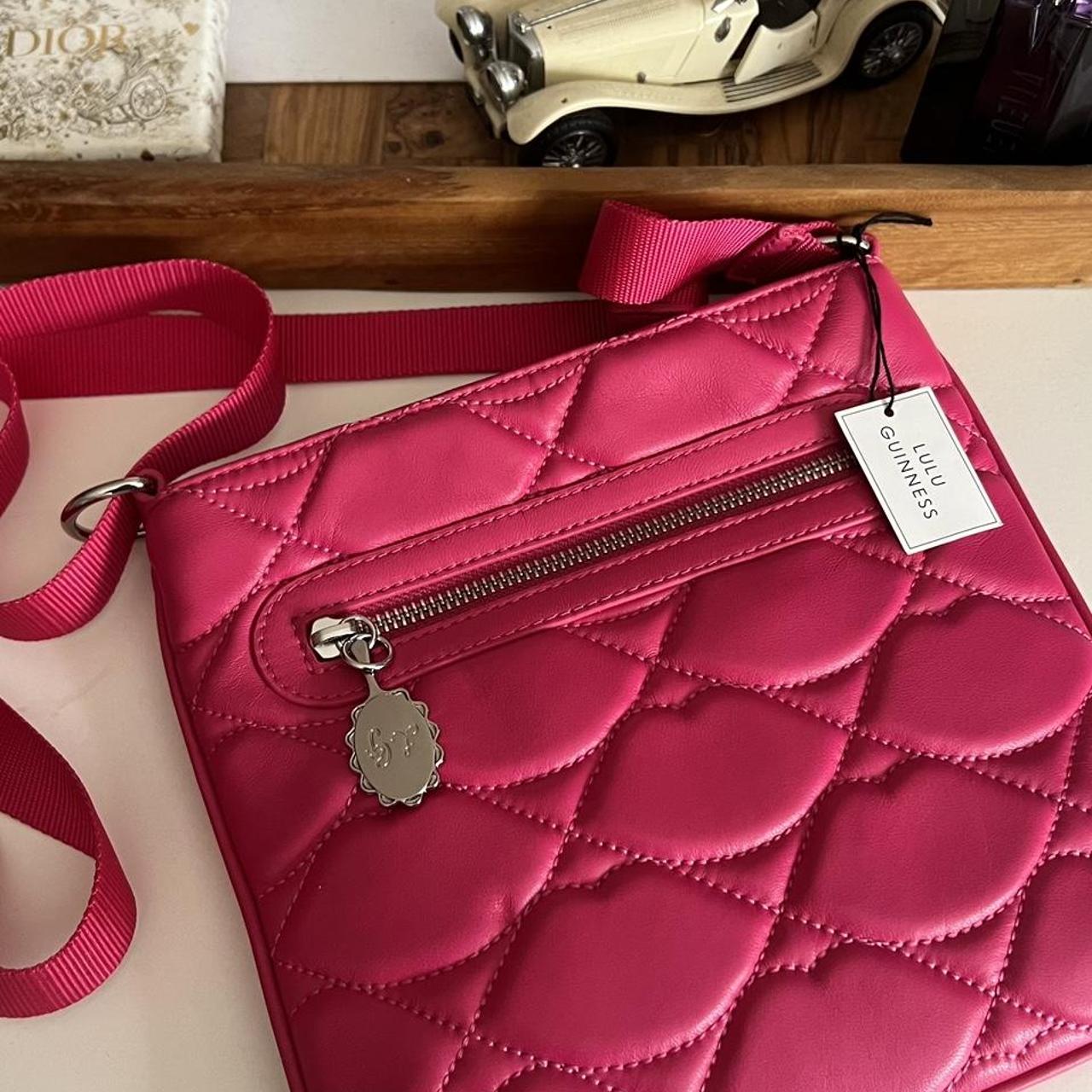 Pink Lulu Guinness Coin Purse Pink Leather Lulu Guinness Bag With