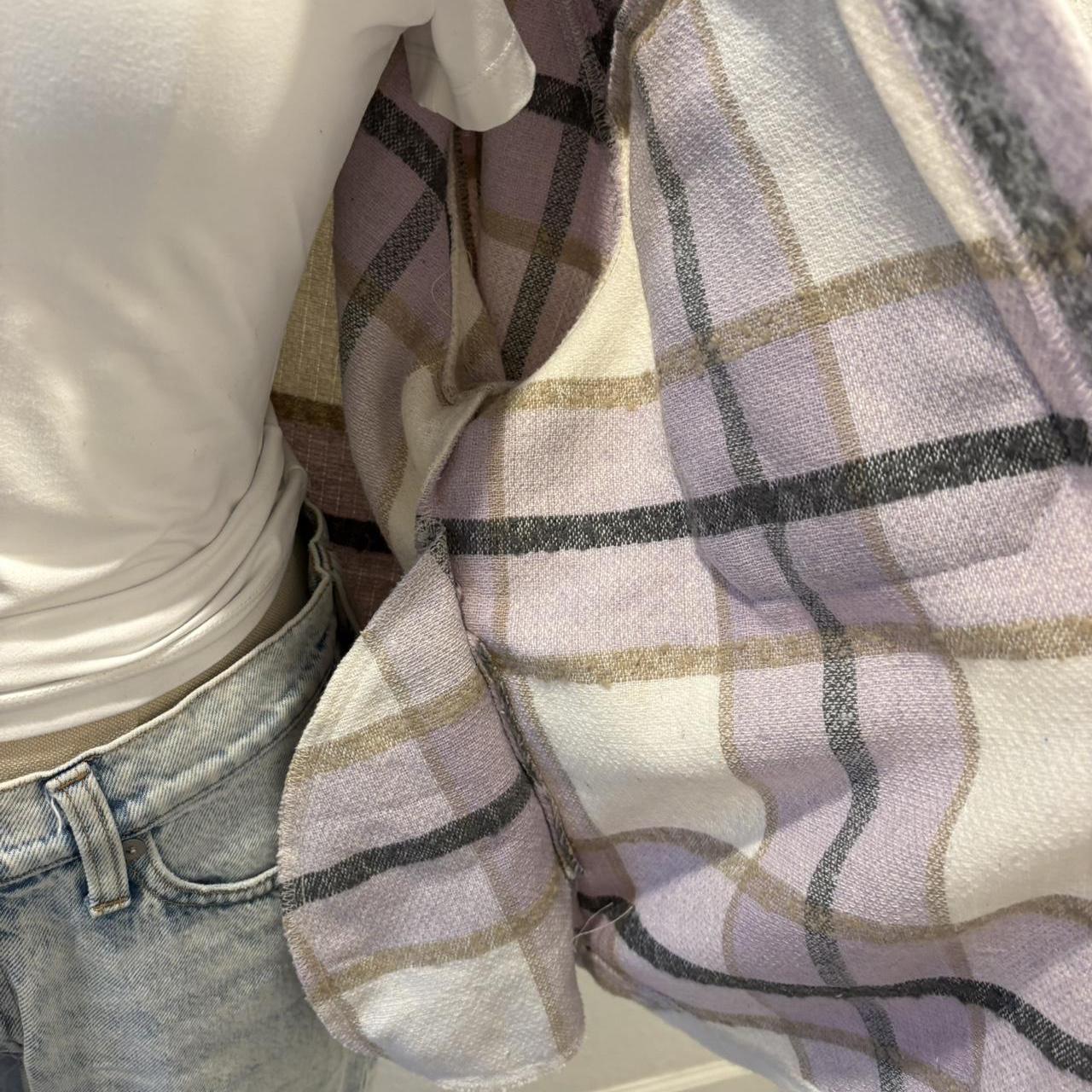 francesca's Women's Shacket Jacket - Multi/Purple… - image 6