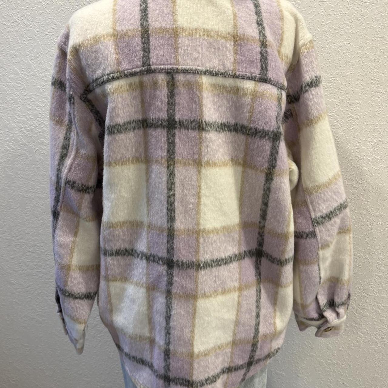 francesca's Women's Shacket Jacket - Multi/Purple… - image 3