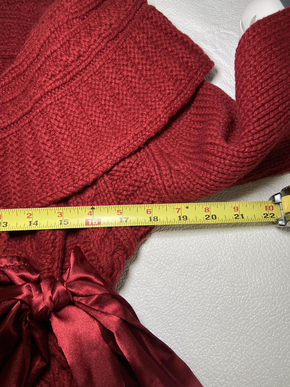 Apt. 9 Women's Sweater - Red - M – Red Wool Blend… - image 5