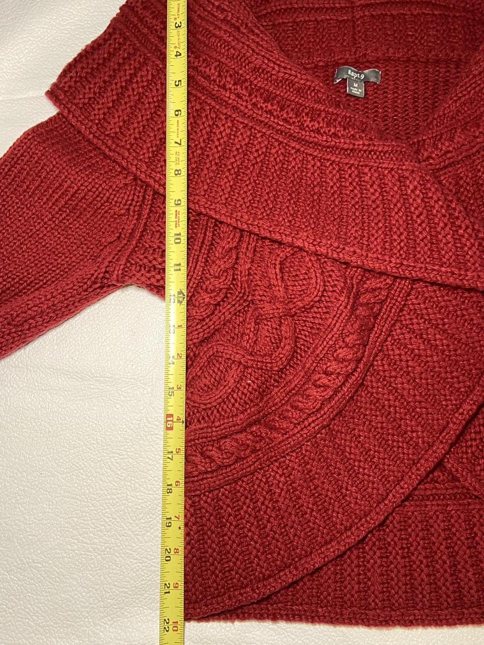 Apt. 9 Women's Sweater - Red - M – Red Wool Blend… - image 6