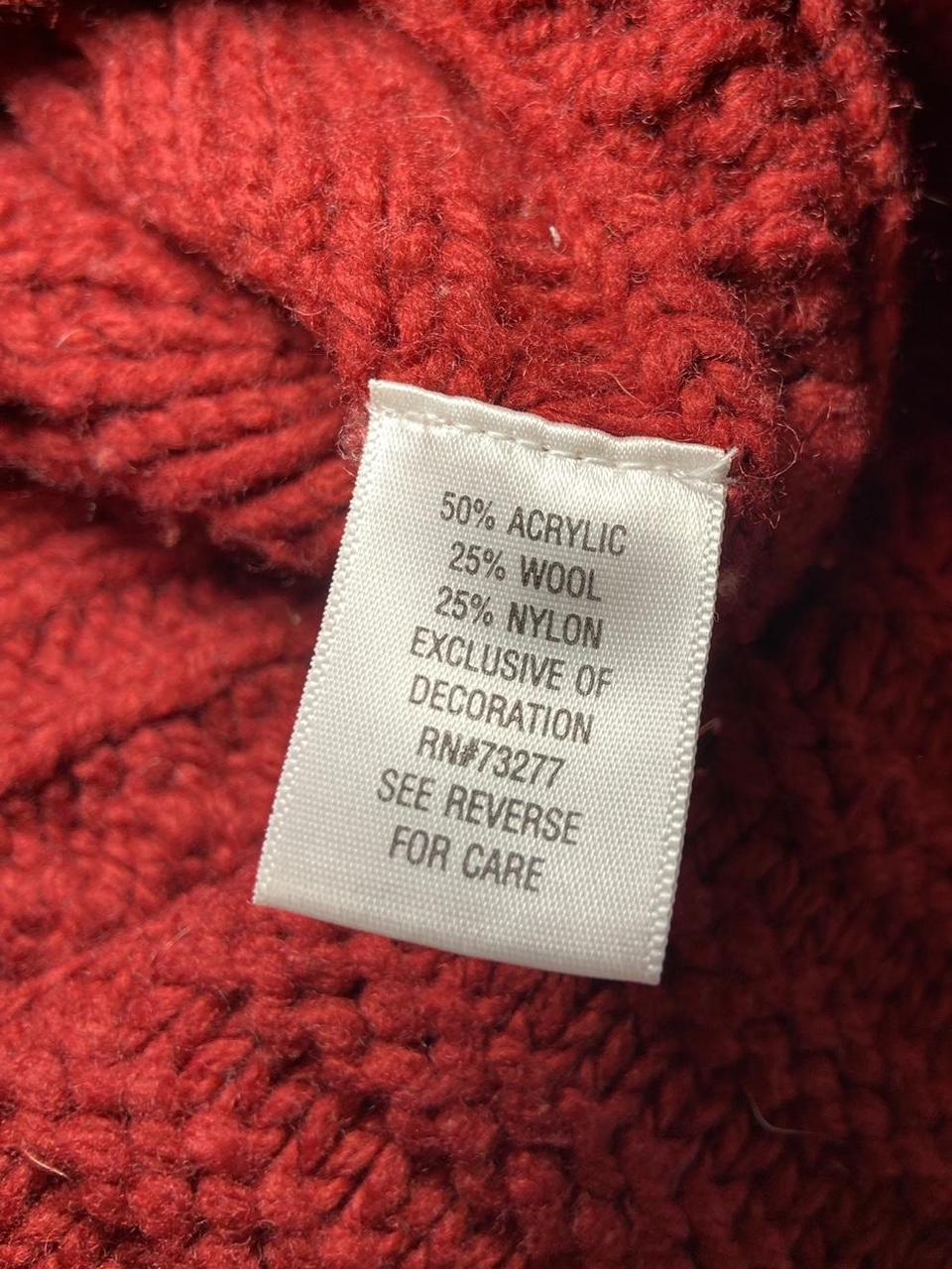 Apt. 9 Women's Sweater - Red - M – Red Wool Blend… - image 7