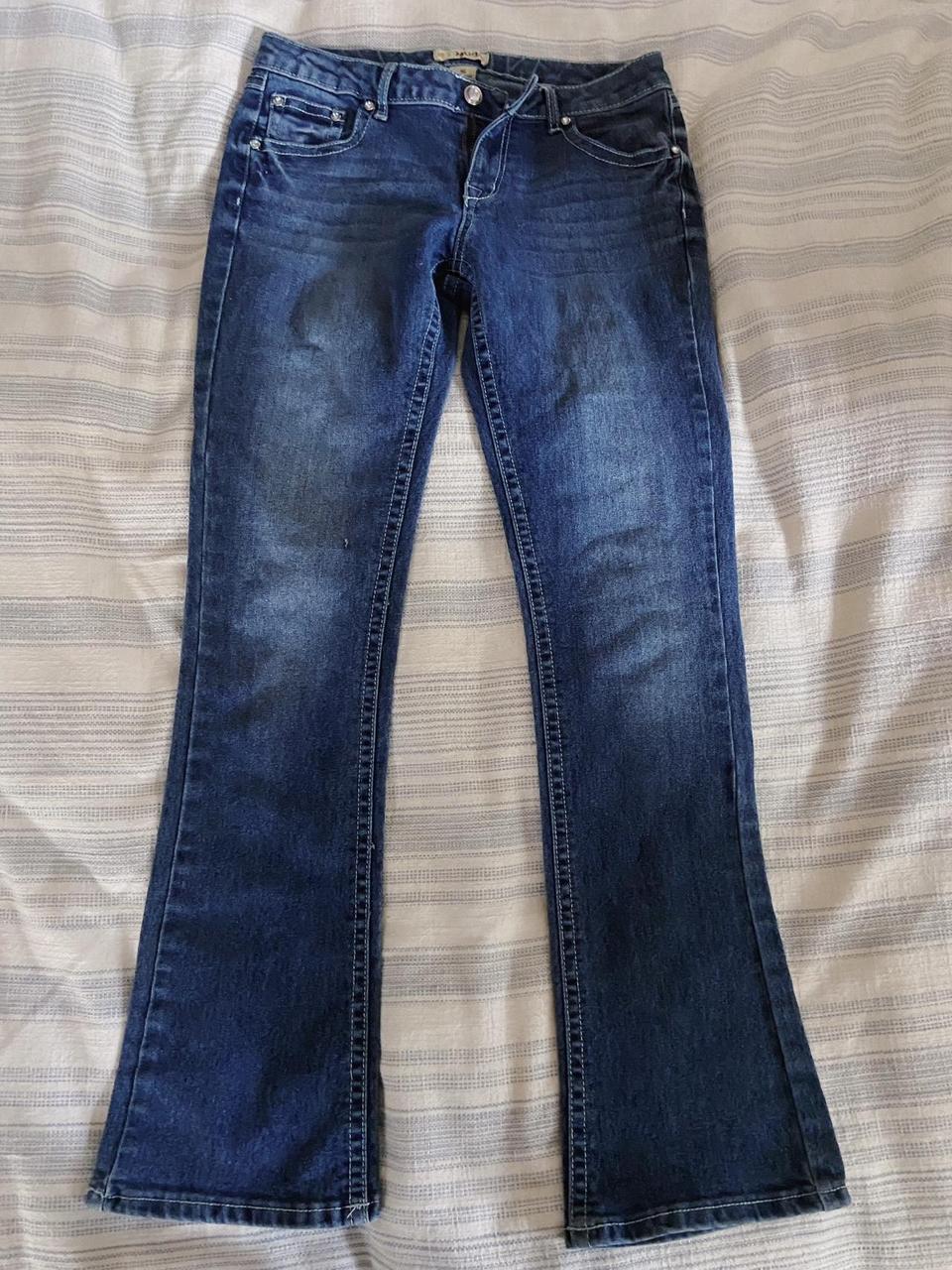 BEJEWELED LOW RISE FLARE JEANS !! -size 16 -the... - Depop