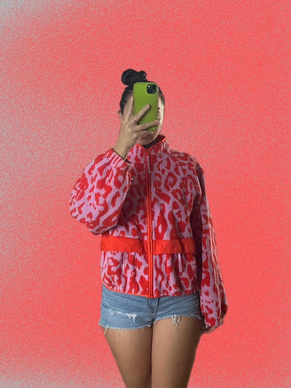 nike pink cheetah jacket
