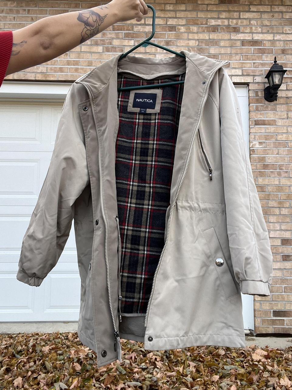 Nautica Women's Windbreaker Jacket - Cream/Tan - … - image 4