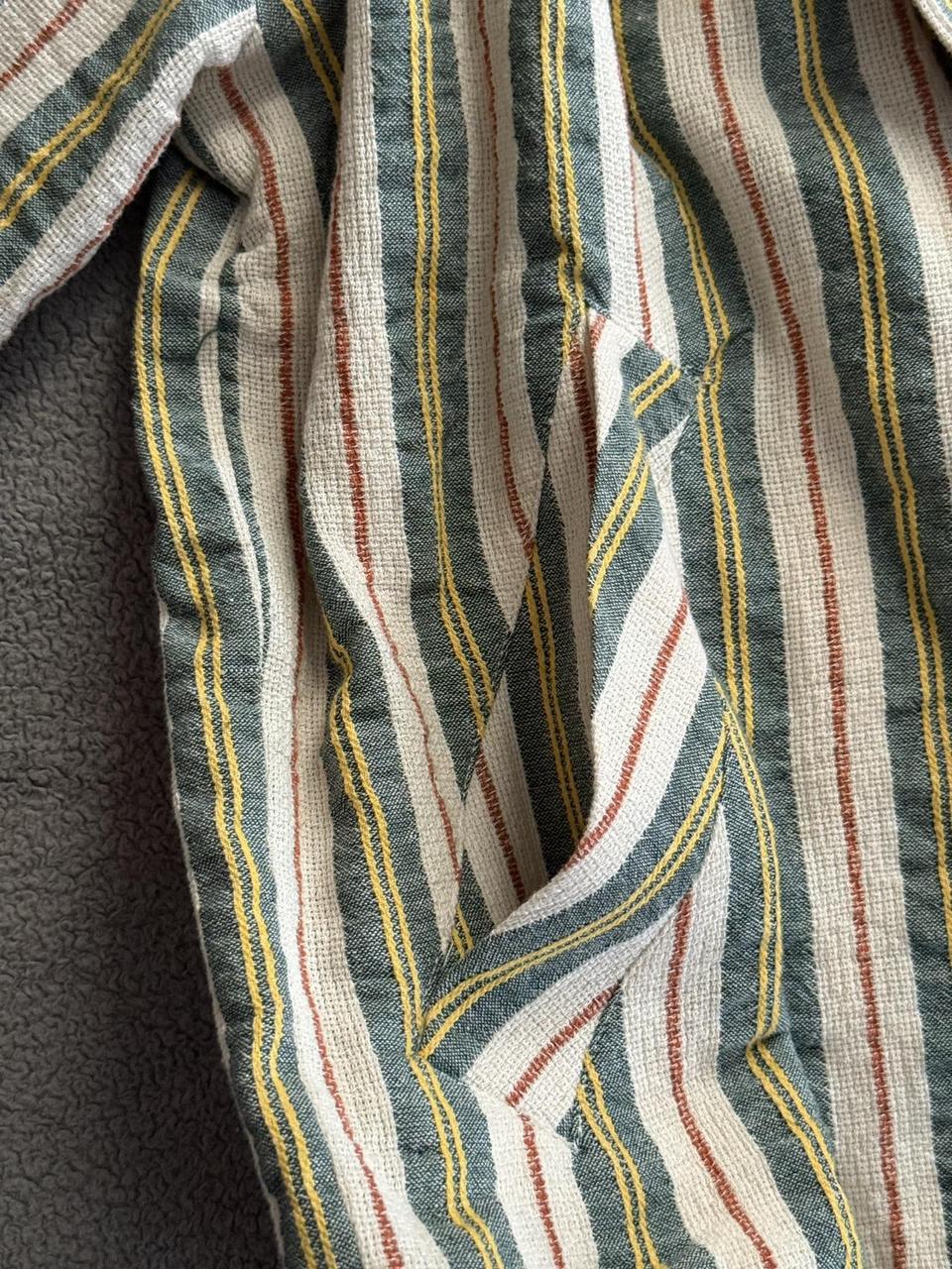 Zara Men's Lightweight Jacket - Cream/Green - L –… - image 4