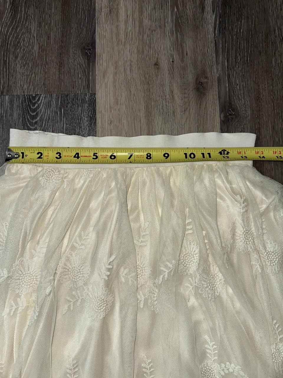 Women's Lace Skirt - Cream/White - M – Boho Cream… - image 2
