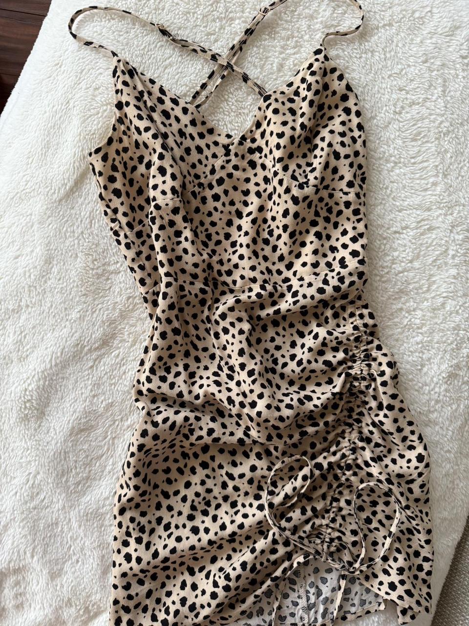 PacSun Women's Bodycon Dress Tan/Black S – Pacsun leopard