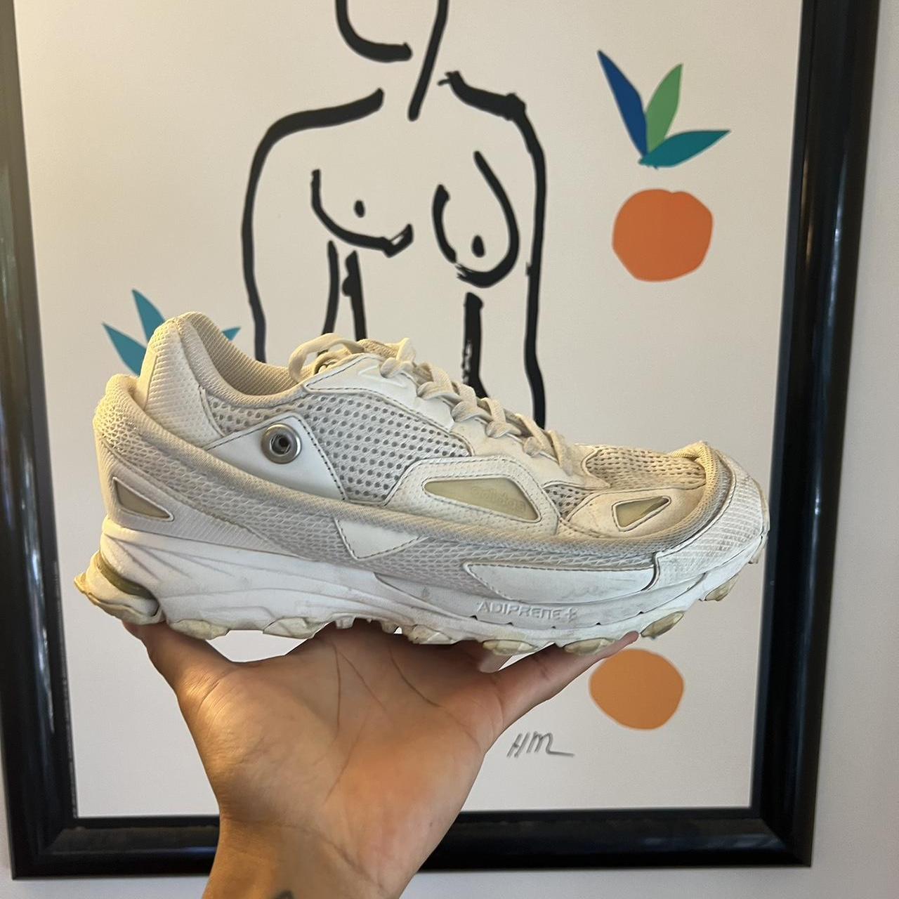 RAF SIMONS】Archive ベルト付きギミックレザースニーカー【USED
