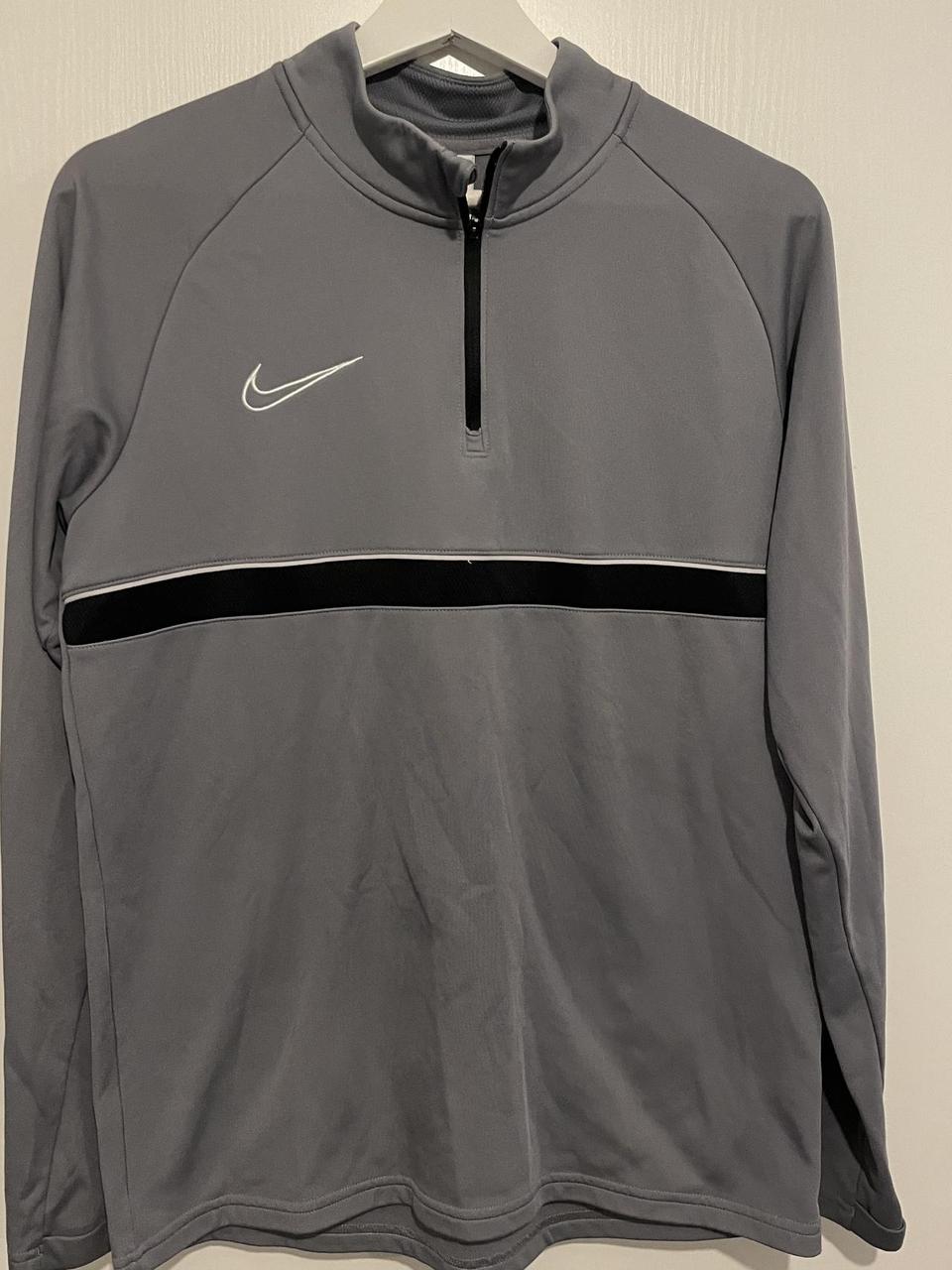 Nike Dri Fit Grey Quarter zip Perfect for training... - Depop
