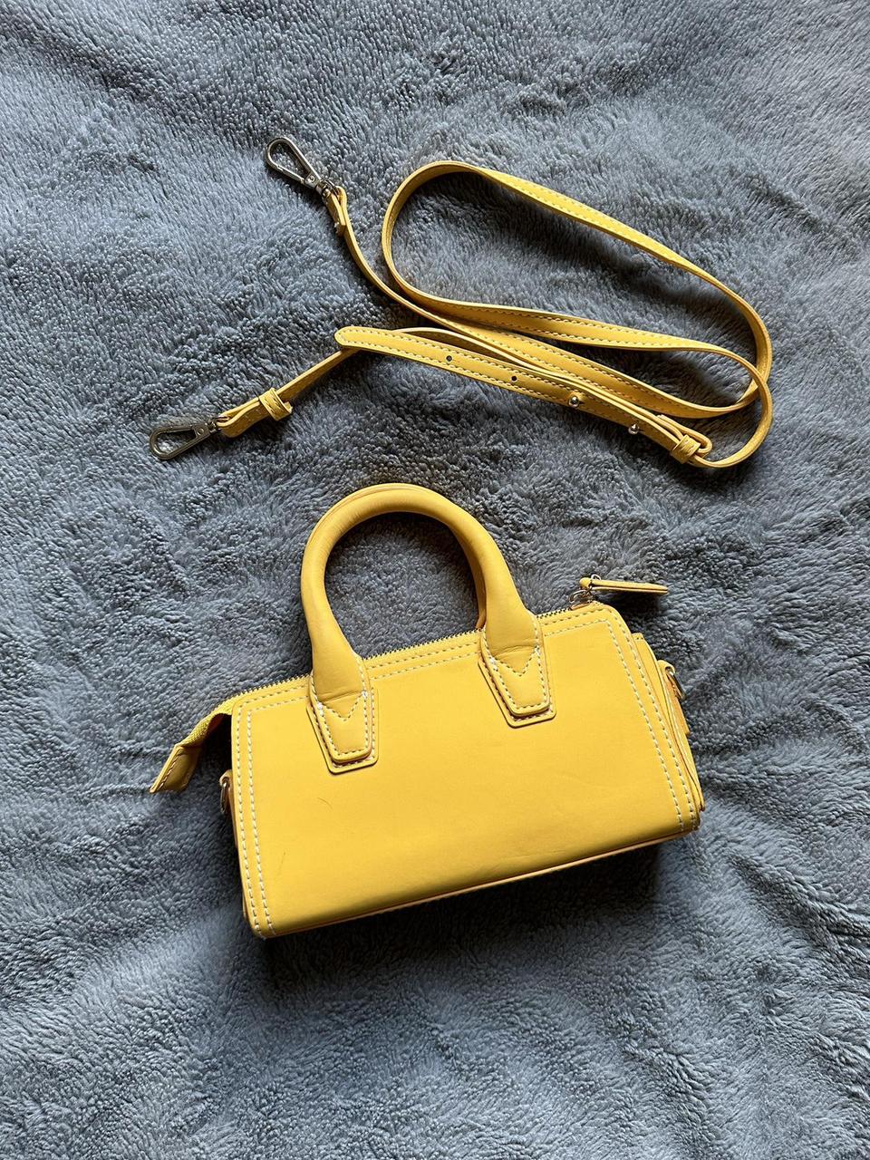 Topshop yellow mini handbag with detachable strap