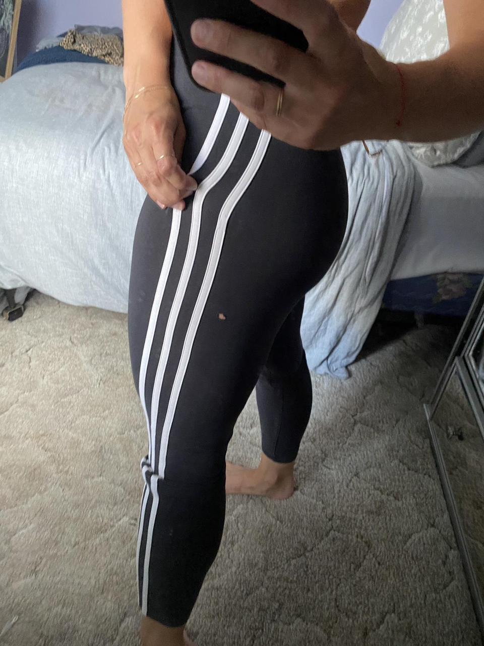 Adidas hole leggings hotsell