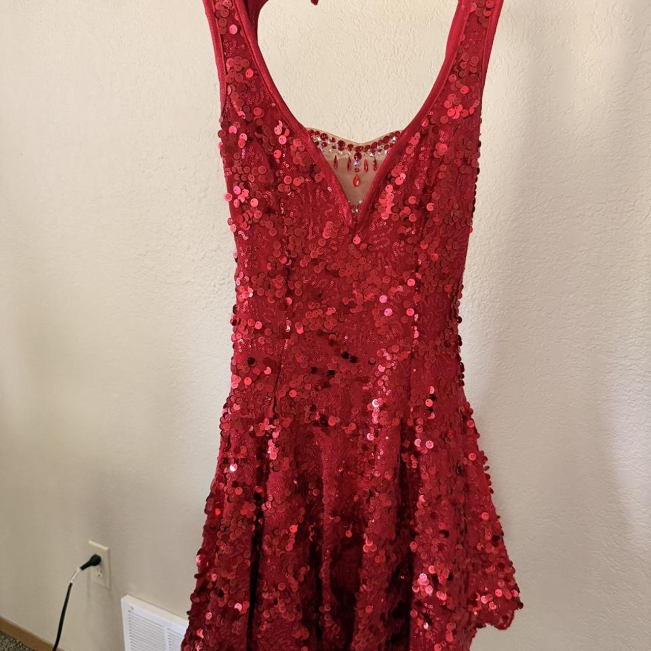 Women's red fancy dress
